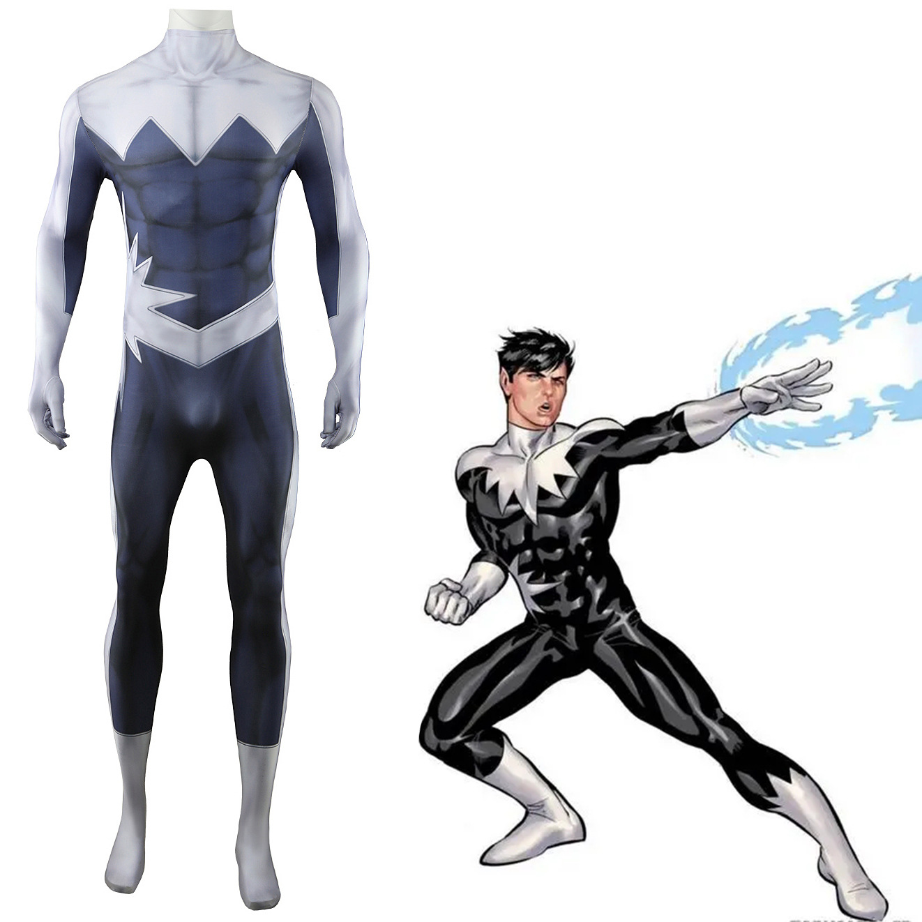 Marvel hero Polaris Northstar-Pattern-Preview cosplay one-piece tights