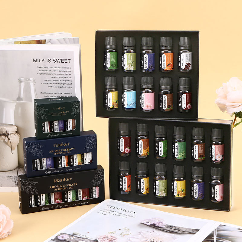 Foreign Trade Cross-Border Water-Soluble Aromatherapy Essential Oil Set Aromatherapyessentialoilset Set