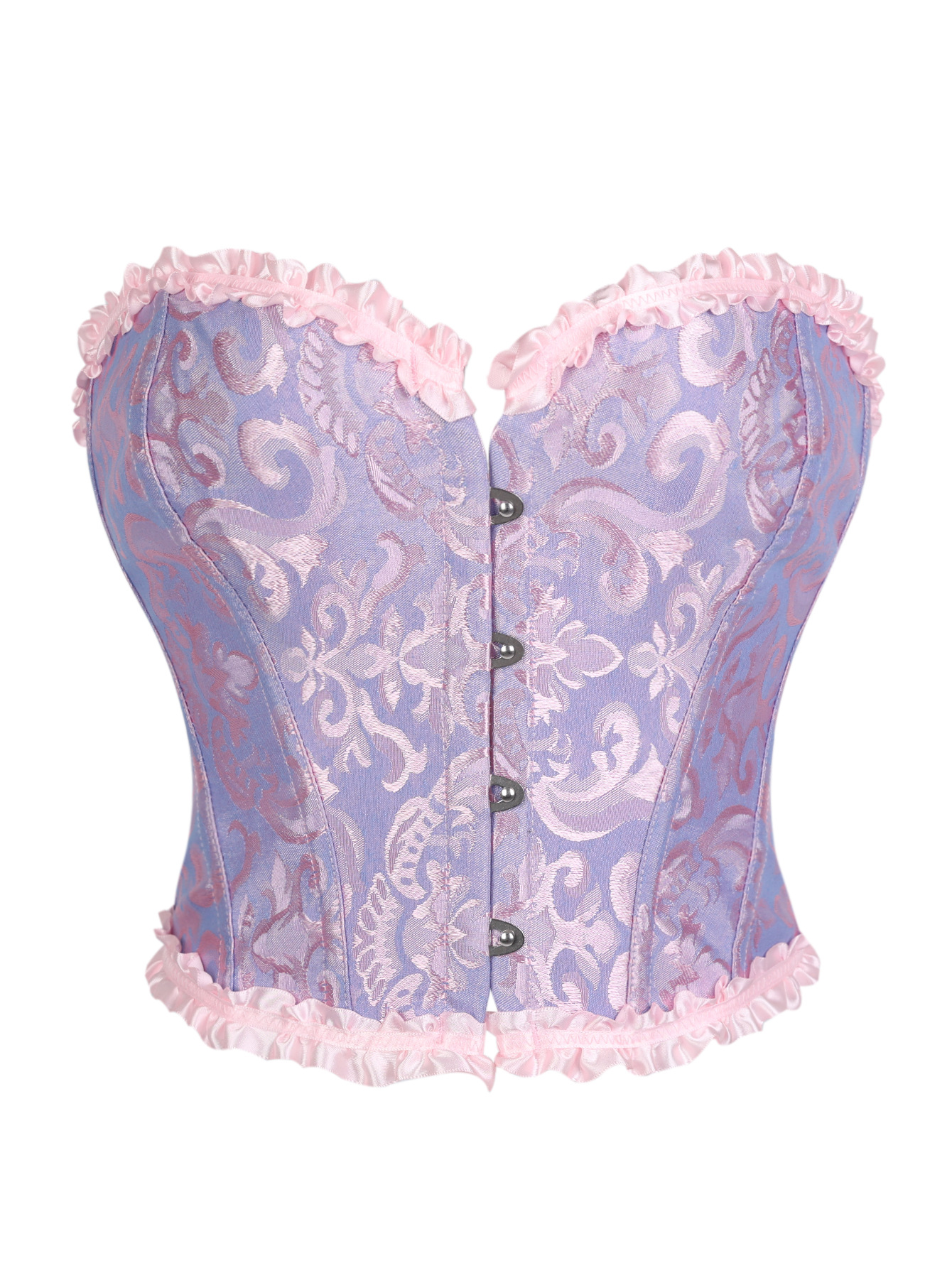 Lago corto azul encaje delantero botón de peito hueso de pez camisa de mujer Amazon AliExpress suministro de comercio electrónico transfronterizo