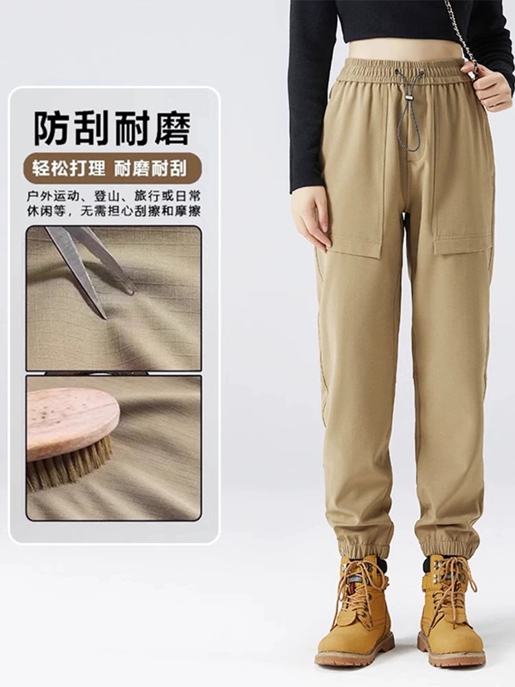 jp tactical pants men‘s and women‘s same 2024 new fleece-lined autumn and winter outdoor waterproof mountaineering tooling sports casual pants