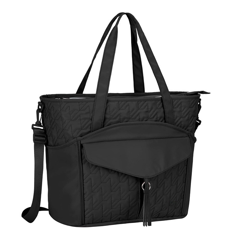 Amazon Hot Selling Teacher Handbag Women Work Bag Quilted Tote Bag with Pocket Laptop Bag