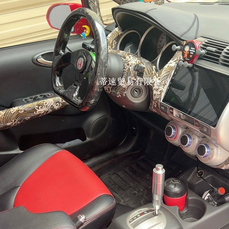 Factory direct sales universal D-type real carbon fiber steering wheel for car modification, 13 inches 320mm forged carbon fiber steering wheel