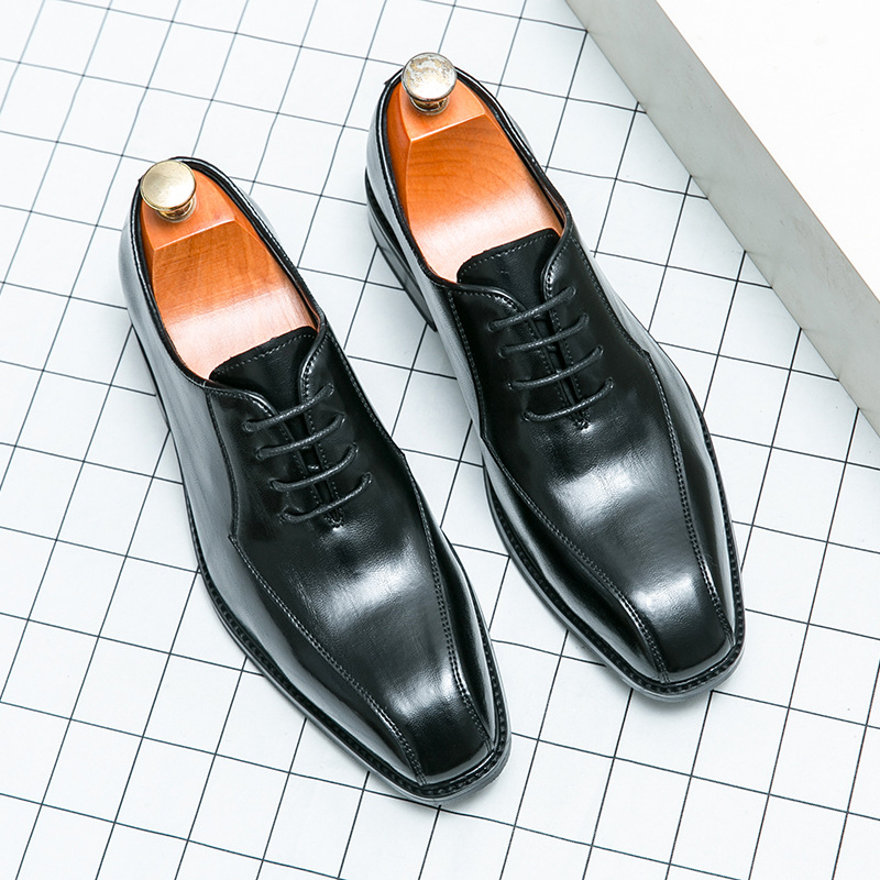 Zapatos de hombre transfronterizos tallas grandes nuevos zapatos de cuero casuales zapatos de vestir de negocios de moda para hombres zapatos de cena estilo caballero británico image 7