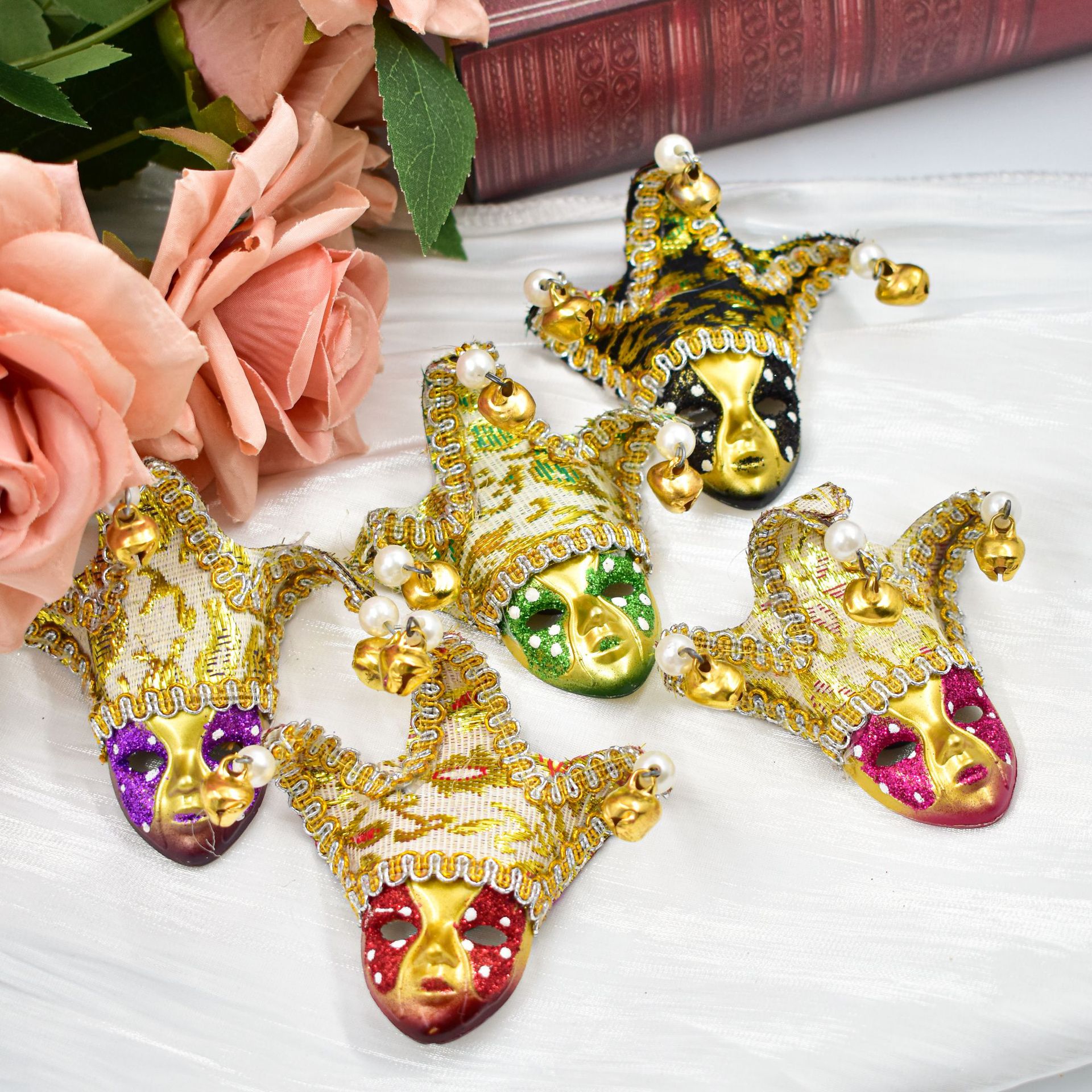 Venecia de alta calidad pegatinas de refrigerador pegatinas nuevas mini-magnéticas lindas máscaras de payaso faciales fabricantes al por mayor