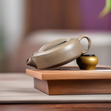 正宗宜兴紫砂壶原矿青灰泥宽口一片瓦家用功夫泡茶壶茶具礼品批发