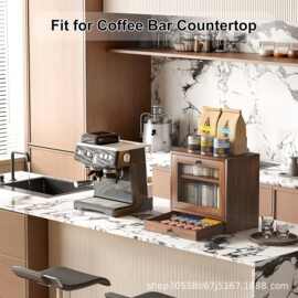 木质面包箱收纳盒整理盒点心储物箱面包箱实木翻盖储物盒