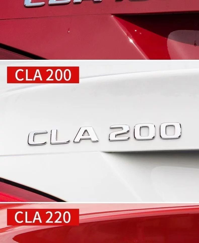 Suitable for Mercedes-Benz CLA260 car stickers, CLA200 rear emblem, CLA45 emblem, CLA220 car emblem, AMG decorative modifications