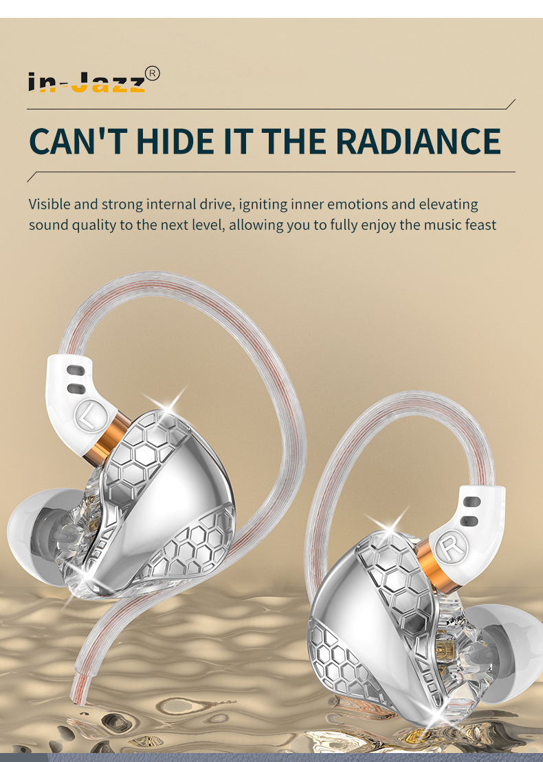 Export Heavy Bass Over-Ear Wired Headphones Metal Noise Cancelling In-Ear Sports Music Ear Hook Style_voghion.com