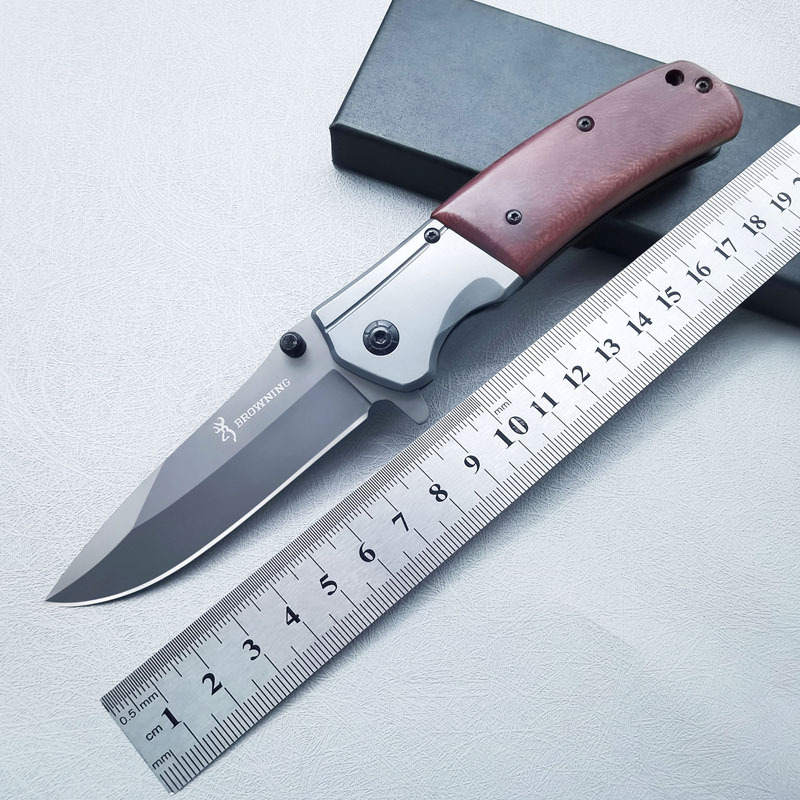 户外求生折叠刀瑞士折叠多功能战术刀跨境外贸热销鸡翅木手柄锋利