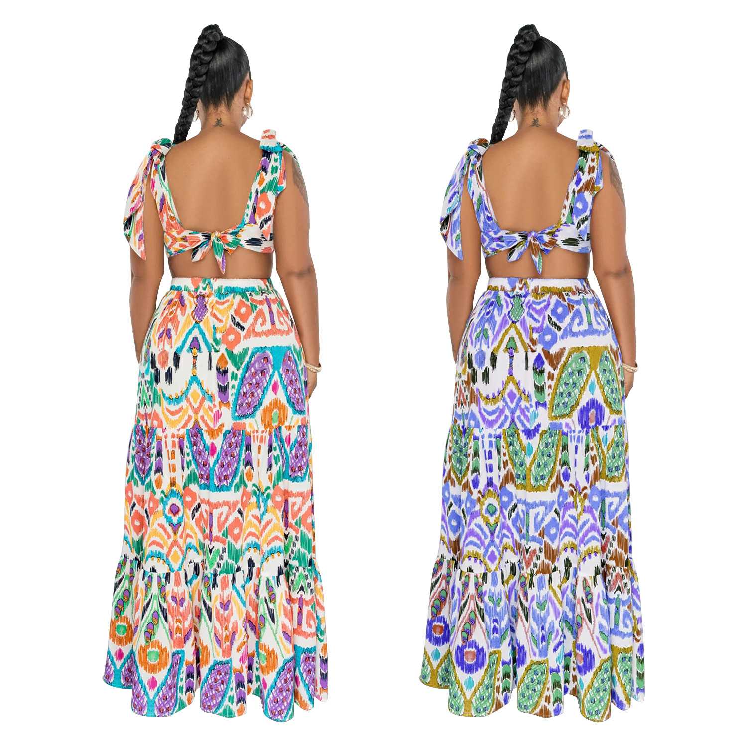 X6270 transfronterizo AliExpress Amazon europeo y americano de la moda de las mujeres sin mangas vestido de encaje-up vestido de las mujeres image 4
