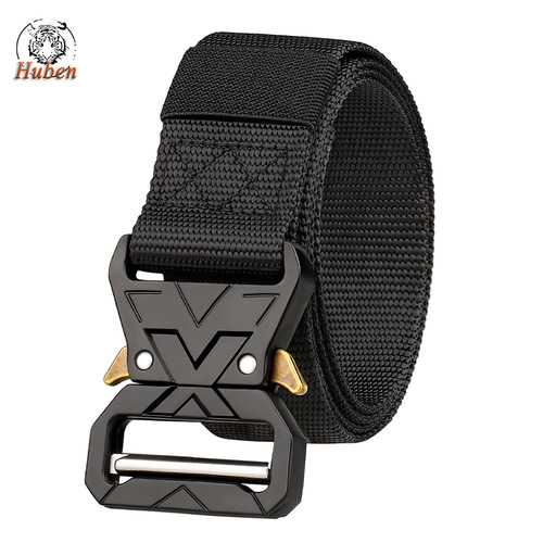 New 3.8 Cobra Tactical Belt with Zinc Alloy Buckle for Men, Military Enthusiasts Outdoor CS Training Pants Belt