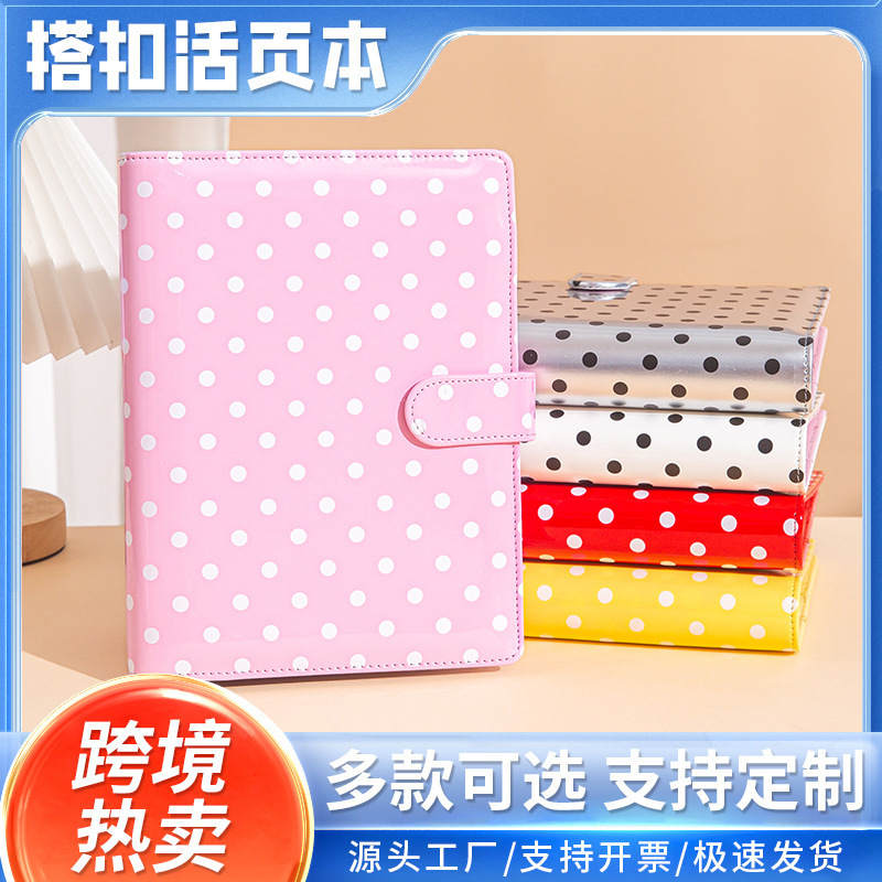 Cross-Border A5 Loose-Leaf Accounting Notebook, Speckled Planner, Customized Financial Planning Notebook, Multi-Card Slot Work Record Book