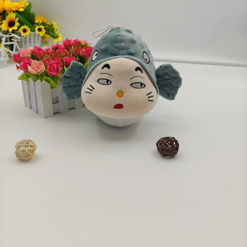 New new puffer fish plush toy cute marine animal cloth doll ornaments children's doll