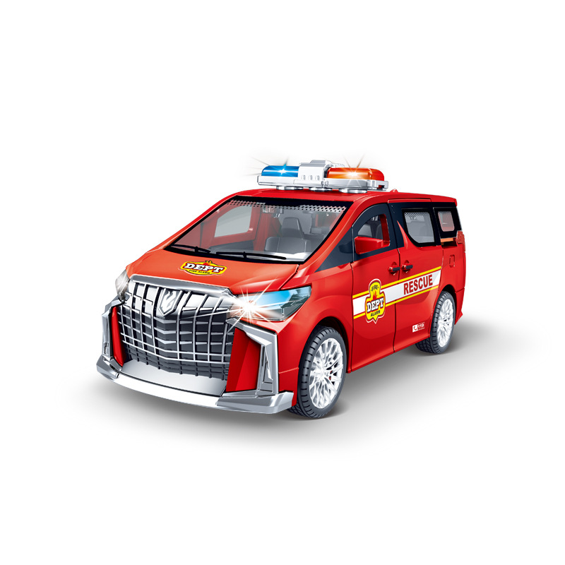 Red police car