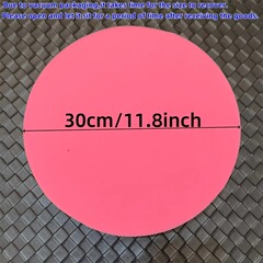 円形の陶磁器の泡のパッドの11.8インチ-耐久性があるピンクのスポンジのパッド、粘土工芸品のために适した