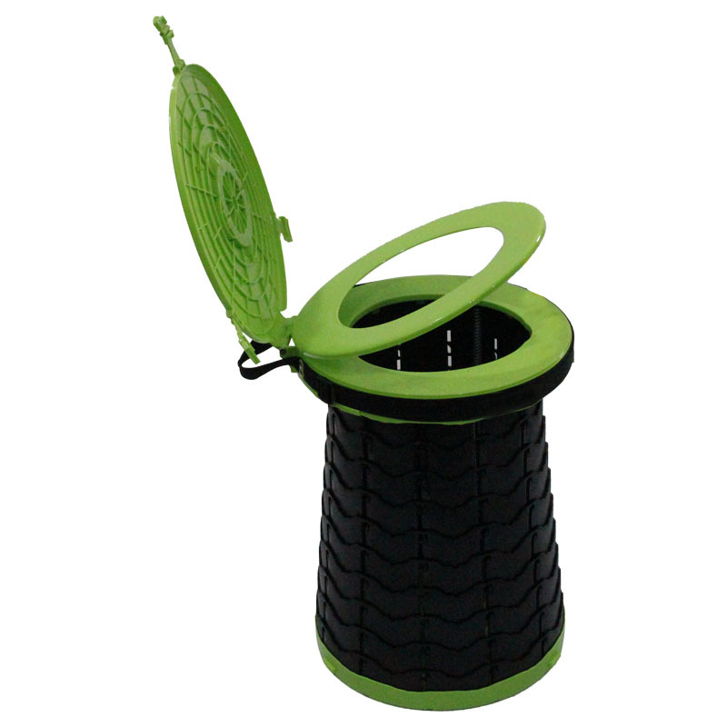 Inodoro al aire libre portátil ajustable auto-conductor plegable en coche de viaje alto engrosado aumento inodoro de emergencia temporal mayorista