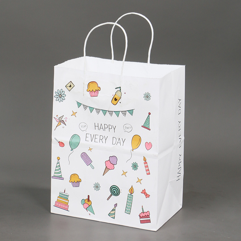 Bolsa de papel kraft al por mayor bolso de embalaje para llevar bolsa de compras de ropa impresa logotipo bolso de papel Kraft