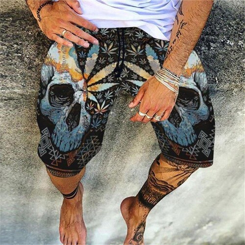  Summer New 3D Digital Printing Beach Shorts Hawaiian Casual Leisure Sports Men's Beach Shorts