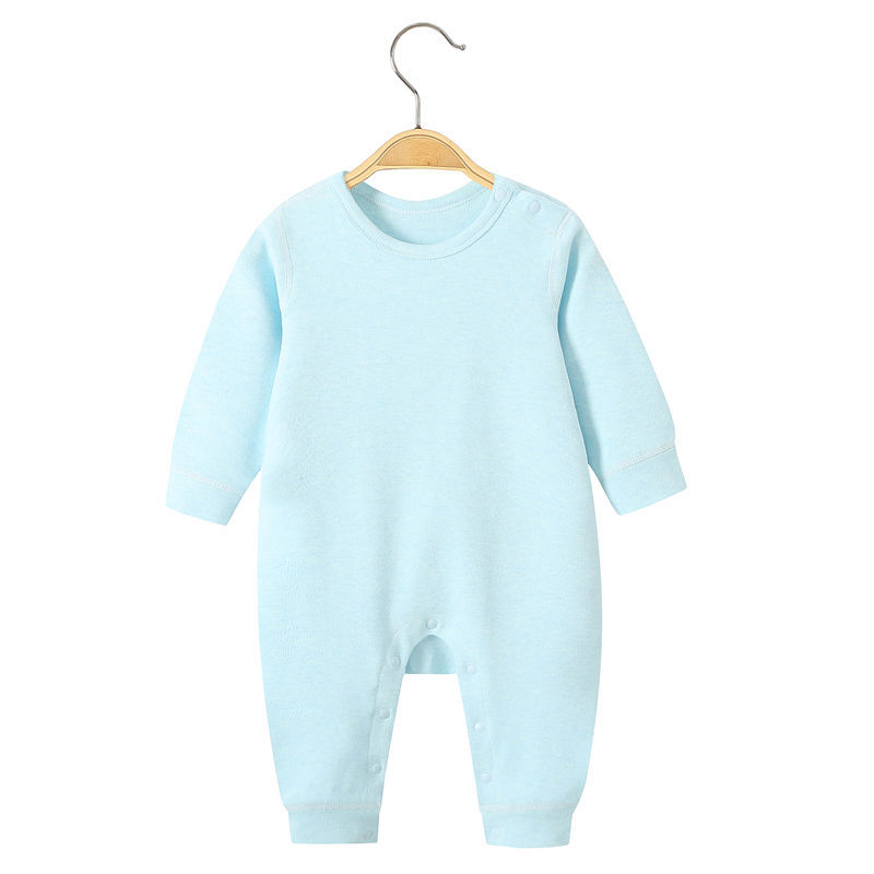 Round neck jumpsuit blue