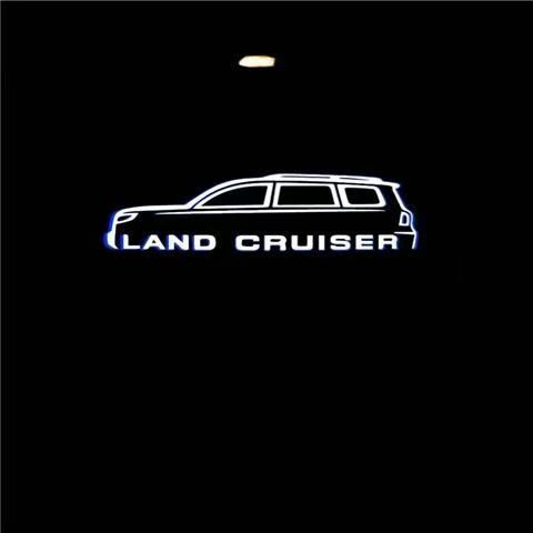 Aplicable toyuta Toyota kuroze Cand Cruiser puerta del coche Luz de bienvenida cristal cuarzo chip colorfast