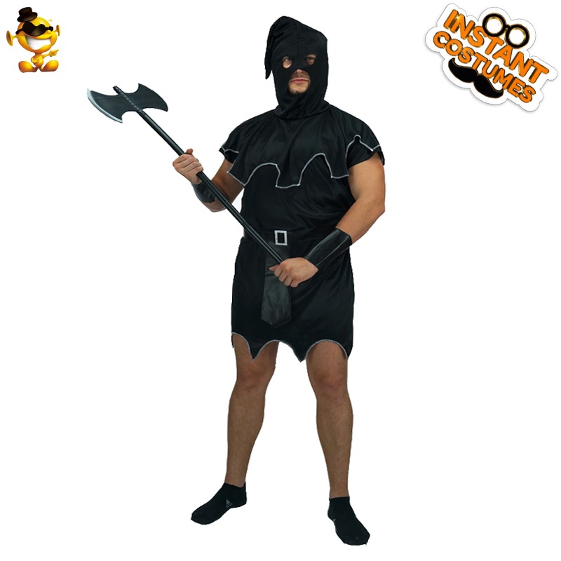 De Halloween de los hombres adultos Europea medieval Verdugo partido rendimiento rol etapa traje