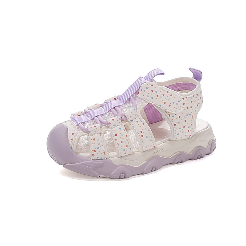 Niñas sandalias de verano 2026 nuevos zapatos de moda para niños, zapatos casuales ondulados, zapatos de deporte transpirables