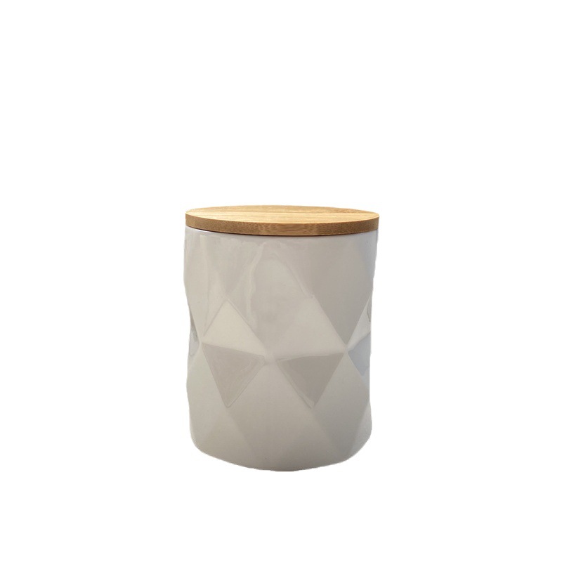 Latas selladas de cerámica nórdica suministros de cocina latas de café de té a prueba de humedad suministros de cocina de alto aspecto latas a granel para el hogar