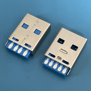USB 3.0 AM���^ 180���p�溸��ʽ 9P���ӵ��_ �{ɫ�zо�F��