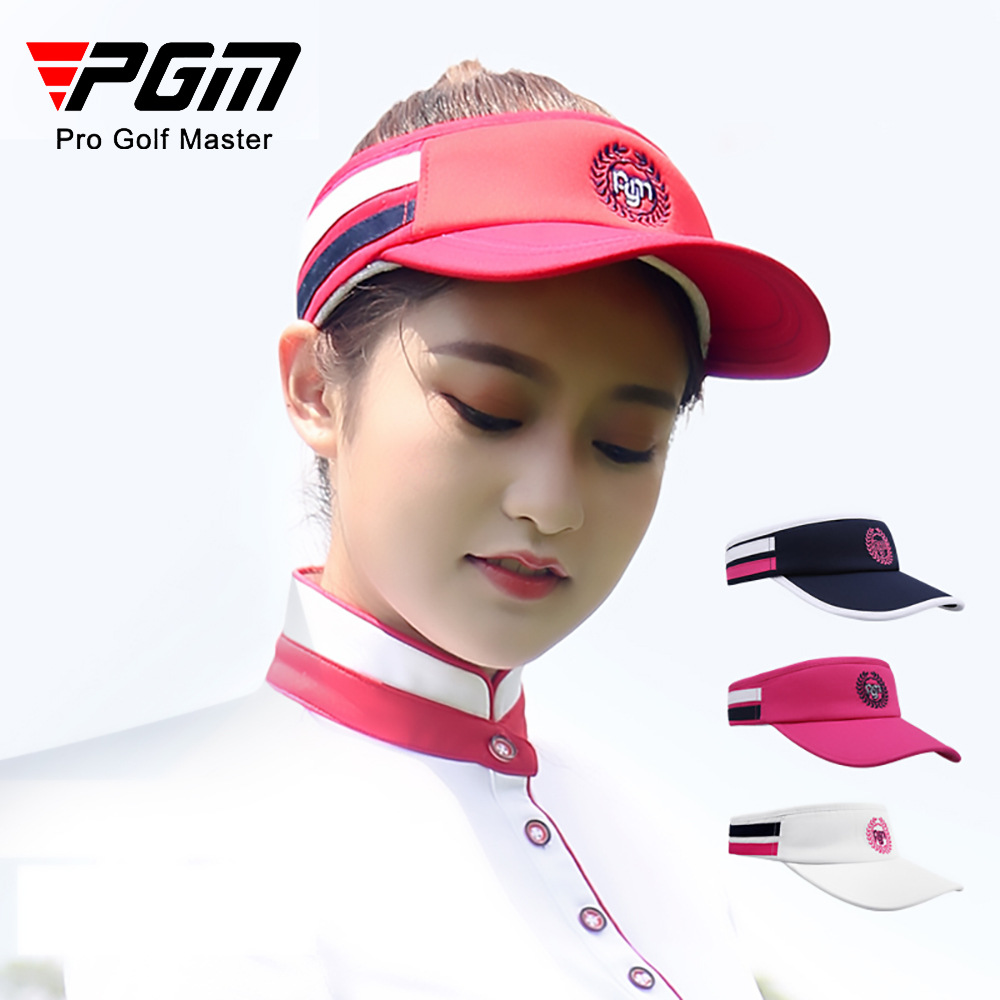 Mũ golf không đỉnh nữ PGM – Mũ che nắng thể thao thoáng khí — MZ017 màu trắng, MZ017 đỏ hoa hồng, MZ017 Màu Đỏ, MZ017 màu xanh hải quân