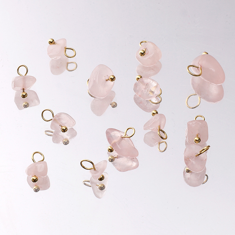ミニ天然砂利小さなペンダントイヤリングルースビーズ diy ジュエリーアクセサリークリエイティブネックレスビーズペンダント素材|undefined