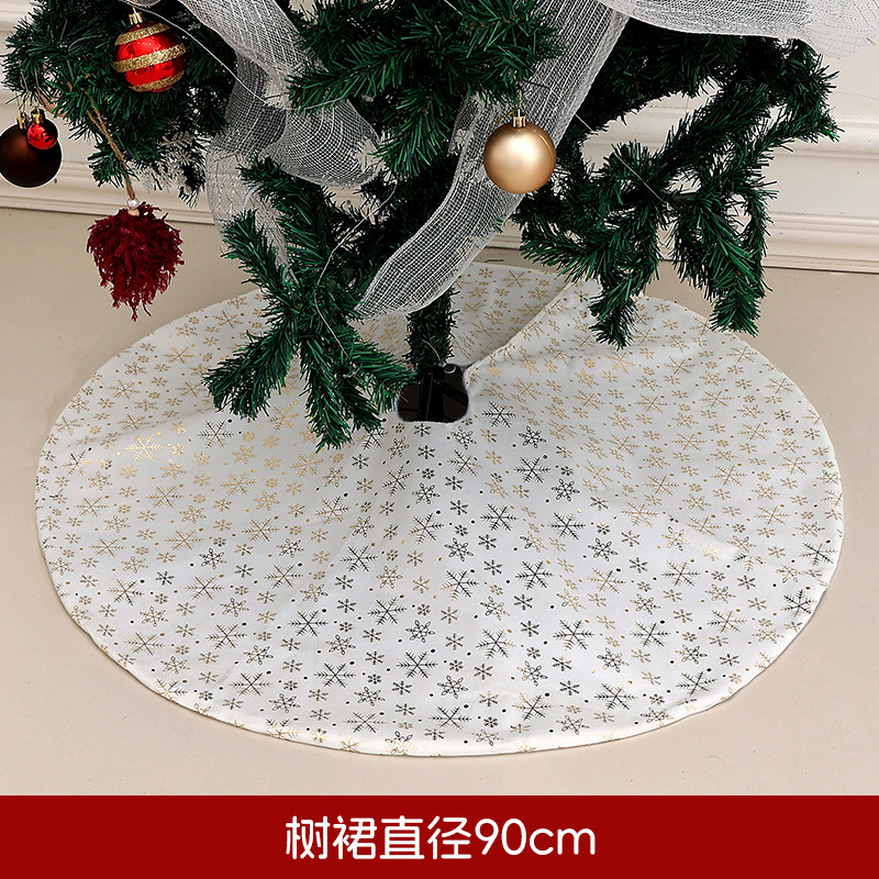国境を越えたクリスマス装飾用品の雰囲気配置雪花箔押しベルベットの木のスカートの雰囲気配置クリスマスツリーの底|undefined