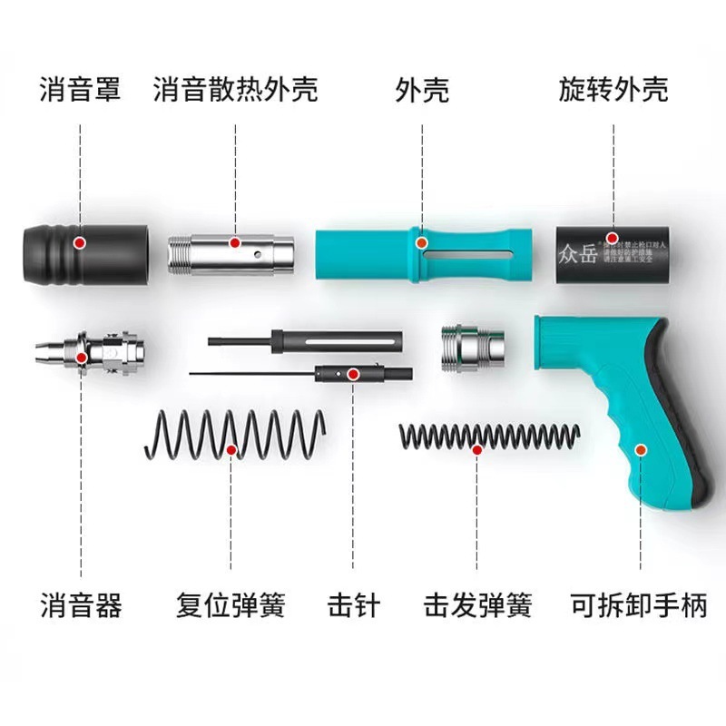 ミニ砲釘銃一体射釘銃釘打ち器水電気技師取付工具壁面固定器吊り天井神器|undefined