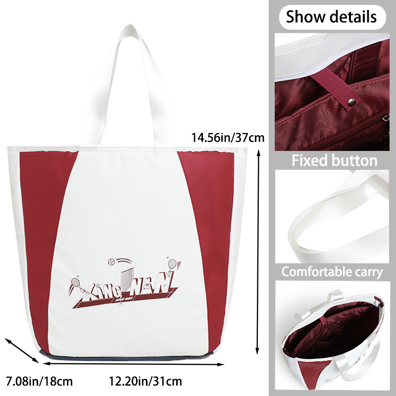 Bolsa de tenis deportiva al aire libre de gran capacidad bolsa de pelota de alto valor facial de hombro de mujer bolsa de bádminton de almacenamiento de hombro único image 1