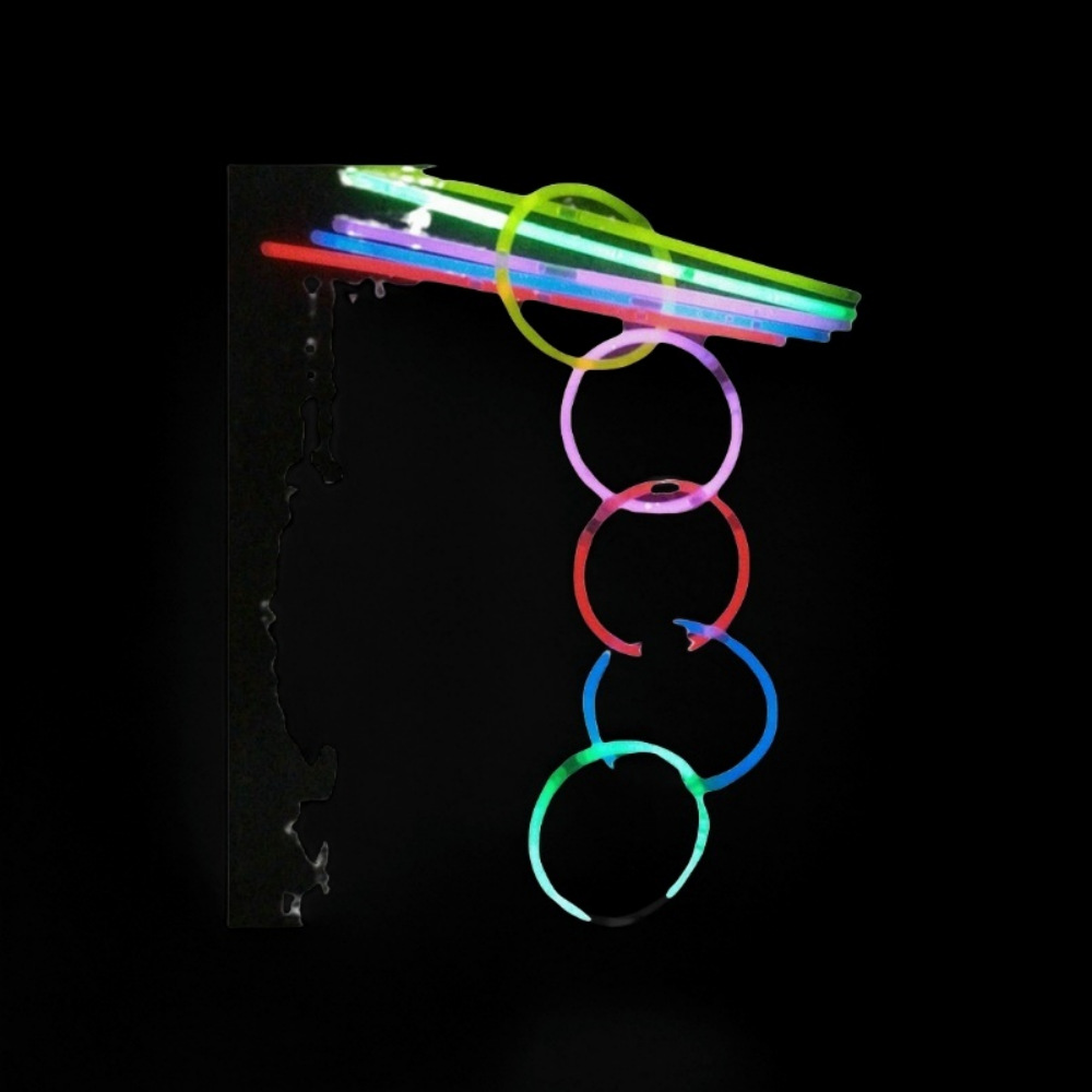 夜光冷光棒超亮荧光手镯批发 发光玩具七彩荧光棒5*200mm派对