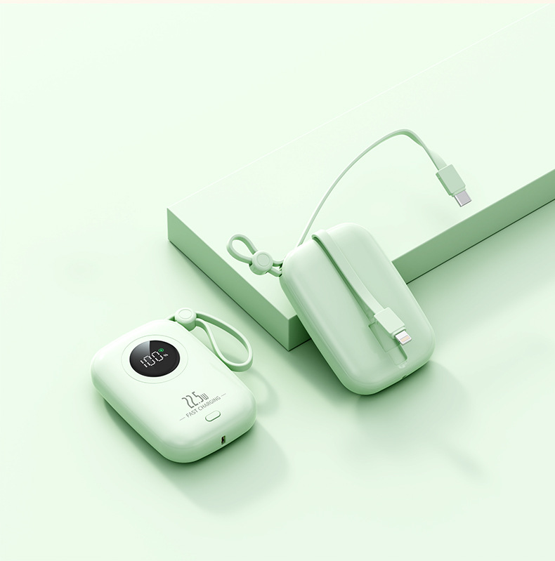 Power Bank Schnellladung 3C-zertifiziert 22,5W mit Kabel Mini 10000mAh benutzerdefinierte große Kapazität Neumodell