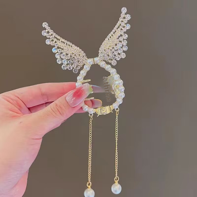 Acessórios de cabelo de almôndega infantil, enfeites de cabeça temperamentais, grampo de cabelo fixo, estilo coreano, rabo de cavalo de alto senso, grampo de cabelo para meninas_voghion.com