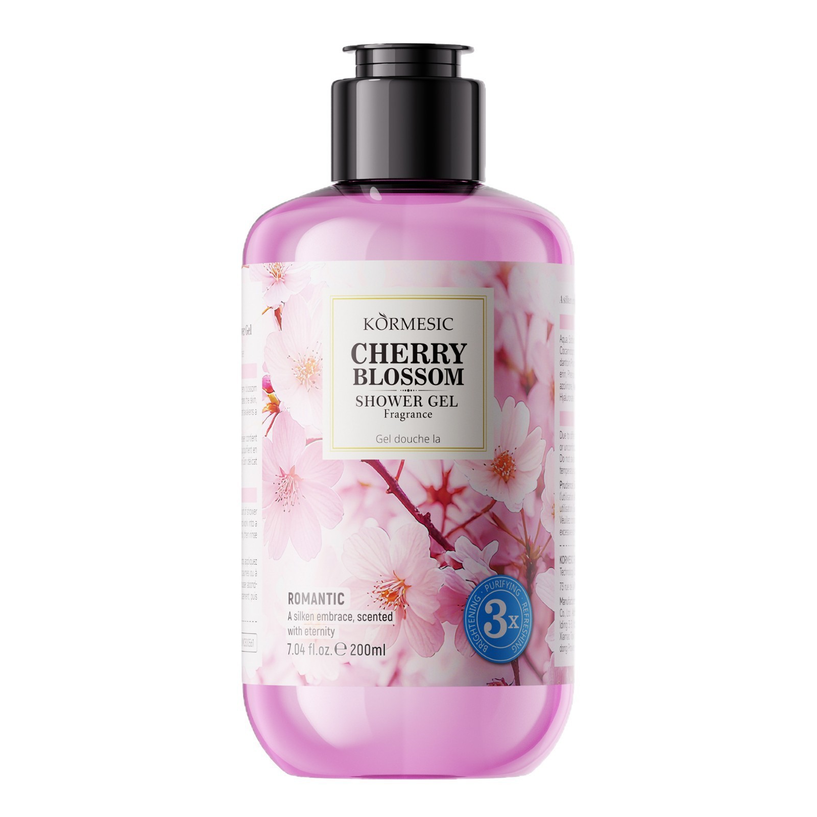 KORMESIC completo Inglés flor fragrancia gel de ducha serie de gel de ducha comercio exterior fábrica transfronteriza al por mayor image 6