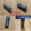 Nine-eye Dzi beads. Straight black; 30*10mm