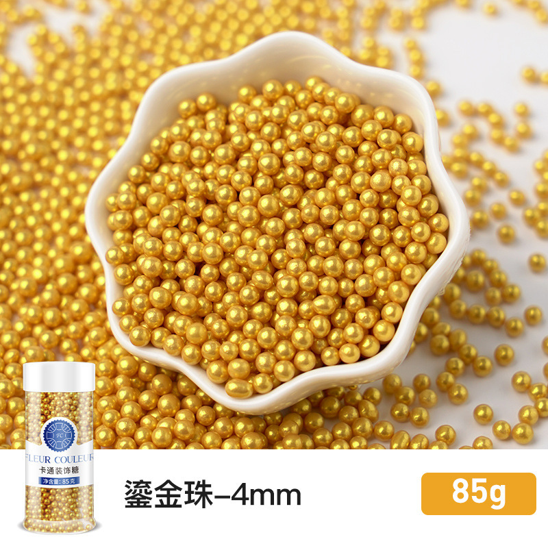 4mm 금박구슬 85g
