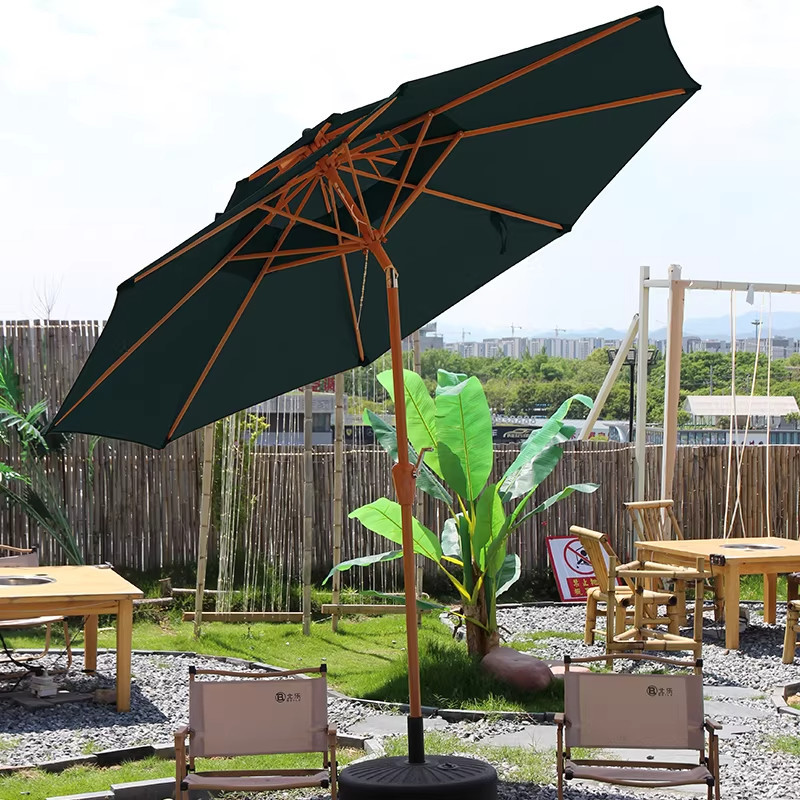 Sombrilla de Protección Solar para Exteriores, Parasol Grande para Publicidad, Sombrilla de Centro para Puestos, Sombrilla Impermeable para Patio, Sombrilla Romana para Balcón