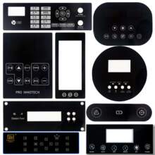 薄膜开关面板  健身设备电子数显PVC薄膜按键面板 温控薄膜面板