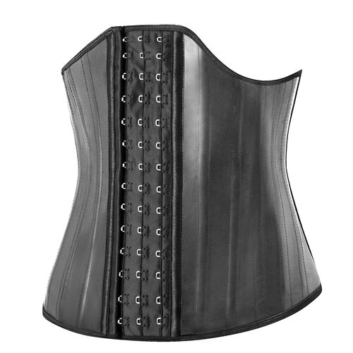 25 Steel Bone Long Chest Waist Clip Latex Girdle Belt Rubber Corset Latex Body Shaping Corset