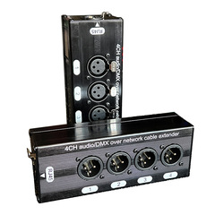 4路カノンネットワークケーブル延長器4チャンネルdmx512ネットワーク信号延長器耐ノイズ延長300メートル