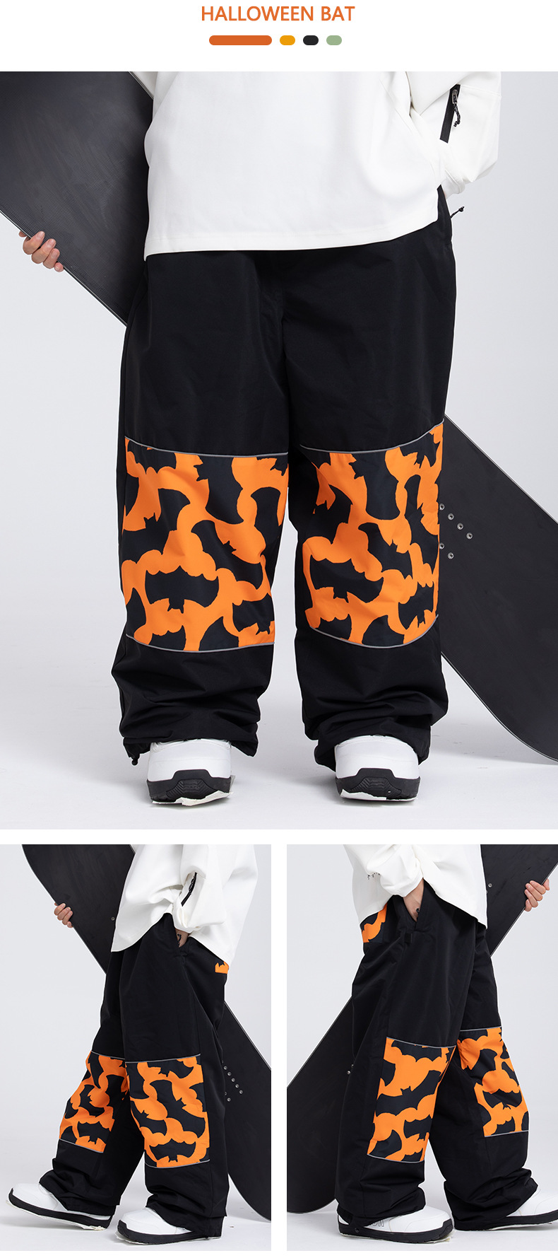 001 SNOWVERB American Snowboard New Ski Pants Export Women Winter Couple Same Style Waterproof Windproof Professional Warm_voghion.com