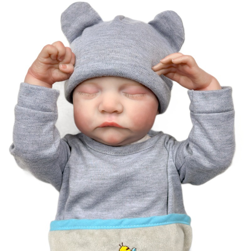 Le cambio de ropa vibo lavado bebé relrnD muñeca suave molpable ol pesado pintado muñeca de 17 pulgadas