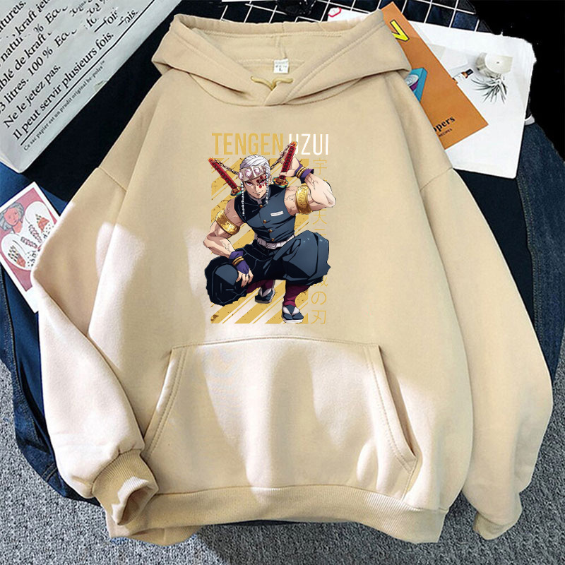 New Fashion Anime Uzui Tengen Printing Hoodies Unisex