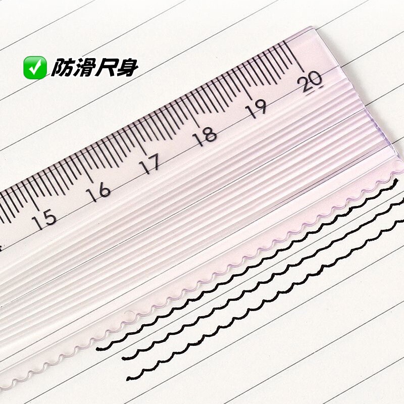 包郵便小魚1394学生プラスチック定規4セット20cmでソフト定規曲げ可能定規セット|undefined