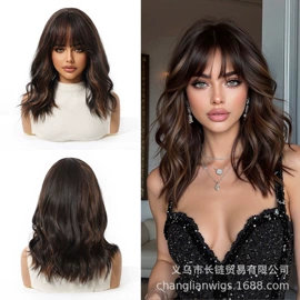 假发长卷发;长直发假发;假发短直发