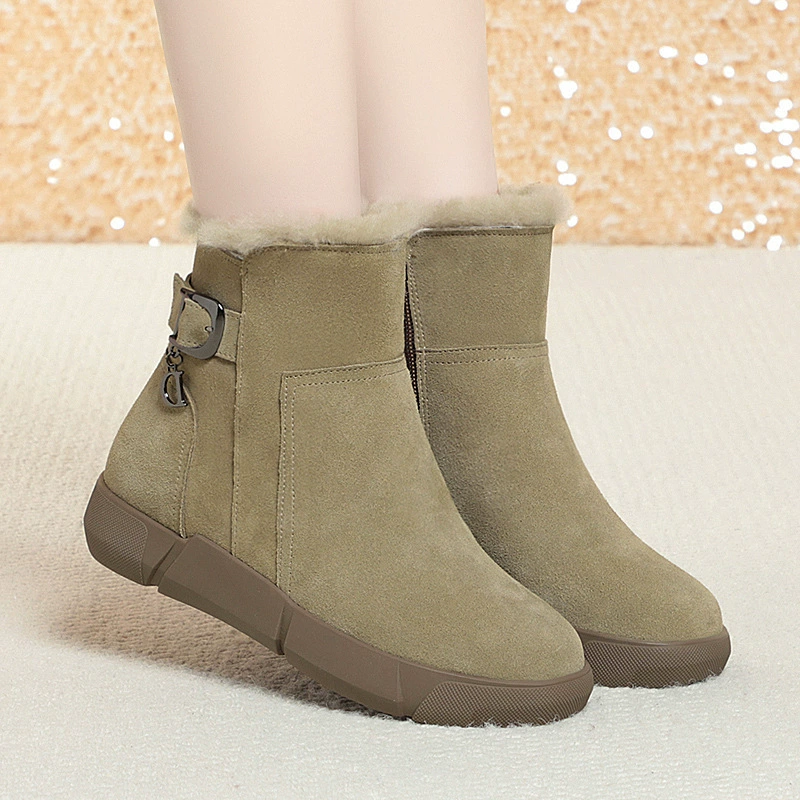 Ботинки Martens демисезонные на низком ходу с платформой и молнией, тёплая подкладка
