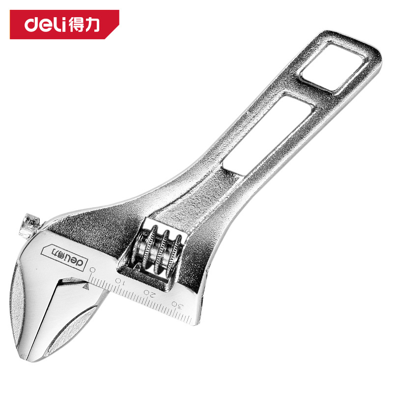 得力工具DL120150大开口扳手150mm短柄大开口卫浴扳手多功能轻型